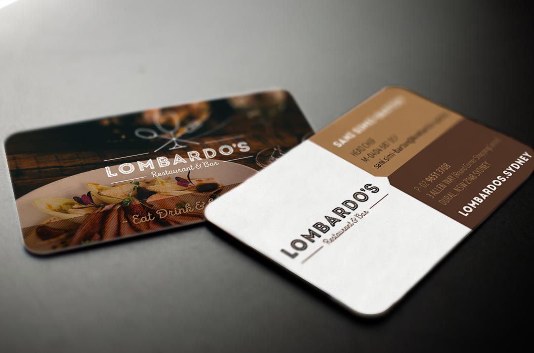 business card design for restaurant
