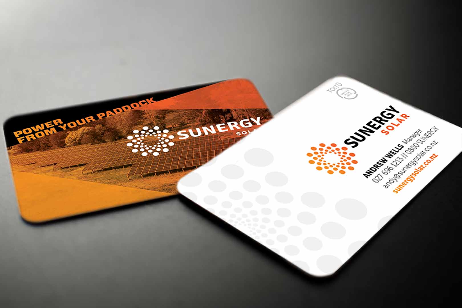 business card design print sample