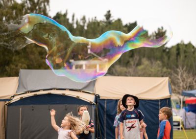 community event photography giant bubble