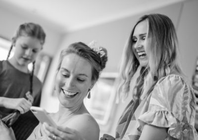 Wedding photography bridesmaids getting ready