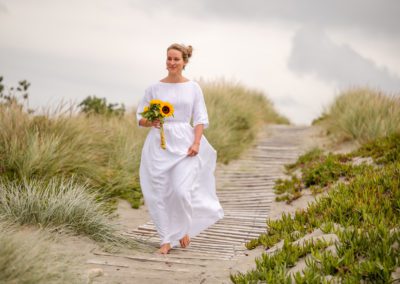 Wedding photography Bride down the aisle