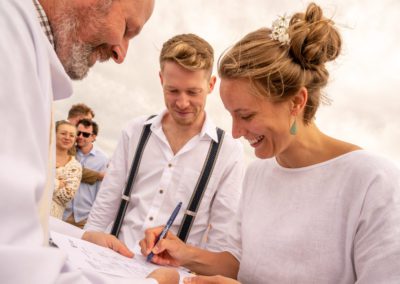 Wedding photography Ceremony signing