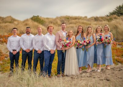 Wedding photo Antony & Heidi bridal party & groomsmen