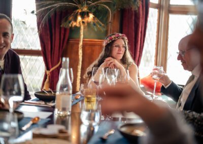 Wedding photo shoot image of dinner