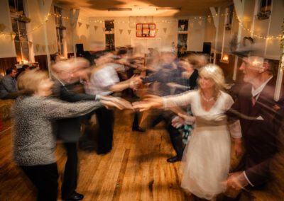 Wedding photo of George & Glenda dance motion blur