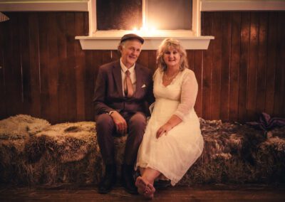 Wedding photo of George & Glenda after dance party