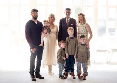 Wedding photo of George & Glenda family portrait